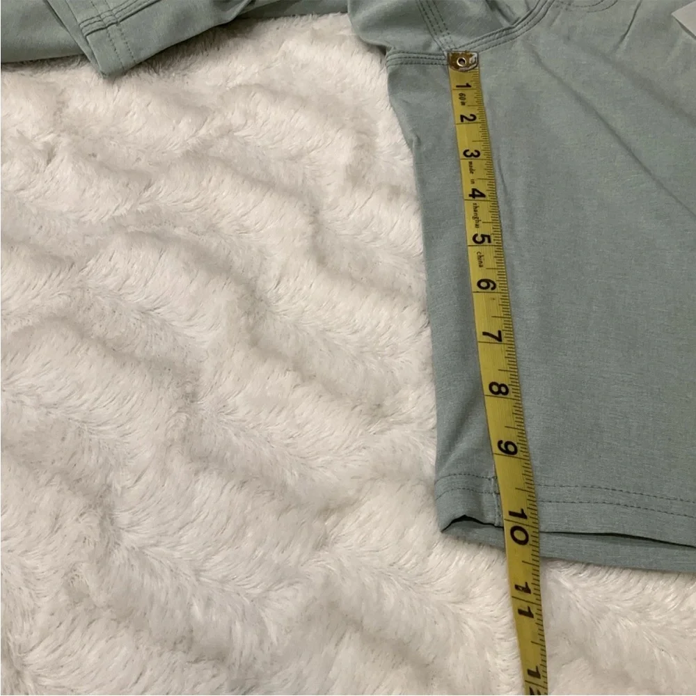 Psycho Tuna Men's Hybrid Fishing/Golf Shorts Iceberg Green Size 31‎
